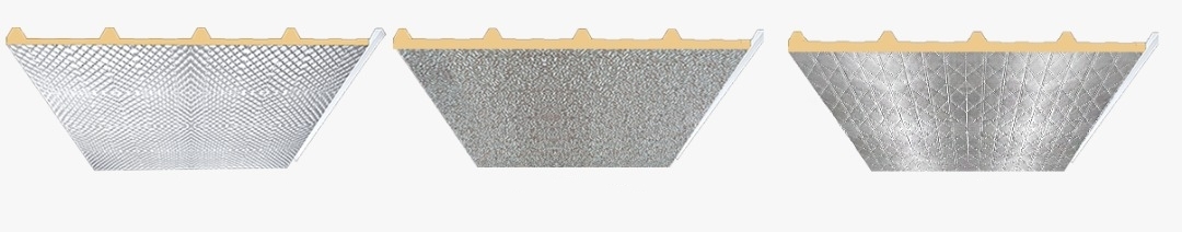 Model of bottom foil layers in single-sided panels