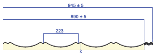 اندازه پانل طرح آرداواز مدل تولیپس یک رو ورق